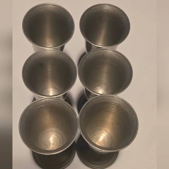 Vintage Revere Pewter Silver Goblet Set - Picture 3 of 4